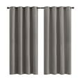 thumbnail image 1 of Cortinas Blackout Aislamiento Térmico 2 Paneles 215 X 135 Cm Color Gris oscuro, 1 of 4