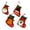 Tinsel, variant on Christmas Joy, Set of 4, 3D Christmas Theme Stockings Gift & Candy Bag & Tableware Holder Ornament Animated Santa Reindeer Snowman Dog, Tinsel, Set of 8