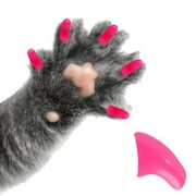 PRETTY CLAWS 40 Piece Soft Nail Caps For Cat Paws - BUBBLEGUM PINK - Medium