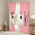 thumbnail image 3 of Manfei Spooky Ghost Child Curtains Pack of 2 (42x84 Each), Cute Princess Bowknot Curtains Blackout, Cartoon Pink Halloween Bedroom Curtains, Curtains and Drapes Bedroom Decor, 3 of 6