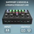thumbnail image 5 of Podcast Equipment Bundle For 2, Audio Interface with Voice Changer Studio Microphone, Perfect for Live Streaming, Singing, 5 of 7