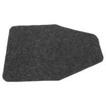 KALLORY Non Slip Urinal Floor Mats Commercial Grey PVC Washable Floor Protection Mat 1Pcs