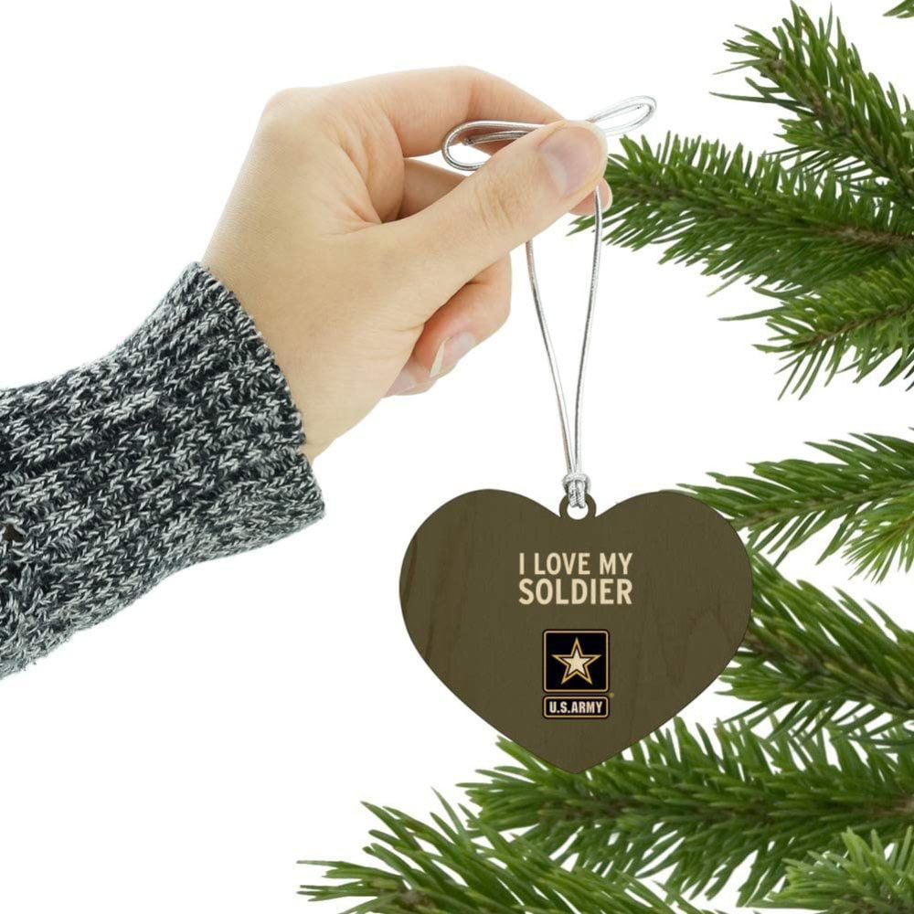 GRAPHICS & MORE U.S Army I Love My Soldier Wood Christmas Tree Holiday Ornament
