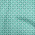 thumbnail image 1 of oneOone Cotton Cambric Sea Green Fabric Geometric Tile Fabric For Sewing Printed Craft Fabric By The Yard 42 Inch Wide, 1 of 4