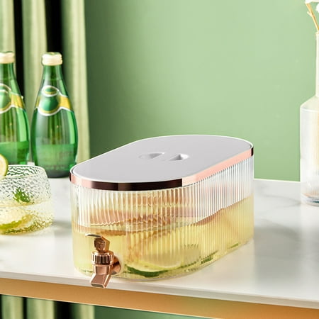 

Ranliy 5.3L Cold Water Bucket for Fridge Lemon Cold Water Cold Brew Bottle Ice Water Teapot with Faucet Cold Water Bottle
