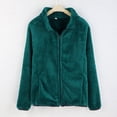thumbnail image 3 of Hontri Women's Winter Zipper Wool Teddy Casual Coat Zipper Pocket Winter Warm Soft Jacket on Sales, Plus Size Coat for Women, 3 of 9
