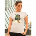 thumbnail image 2 of Botany Portrait I. T-Shirt Women -Victoria Borges Designs, Female x-Large, 2 of 4