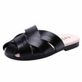 thumbnail image 6 of Kmdttou Toddler Shoes Baby Girls Cute Weave Hollow Out Non-slip Soft Sole Beach Roman Sandals Slippers on Clearance(Size:26-36), 6 of 6