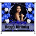 thumbnail image 5 of Large Size Birthday Backdrop for Women with Photo and Text, 5x3ft/7x5 ft / 8x6 ft Birthday Banner Wall Gift for Adult, 5 of 6