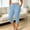 Light Blue, variant on Njagoc3 Plus Size Capri Pants for Women High Waist Slim Fit Stretchy Cropped Trousers with Button and Side Slit Breathable Soft Fabric for Office Work Casual Daily Wear and Summer Travel