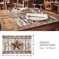 thumbnail image 3 of Placemats Set of 4, Texas Star Grey Wooden Woven Placemat, Linen Place Mats for Kitchen/Dining Tables, Farmhouse Berry Countryside Washable Table Mats for Party, 3 of 8