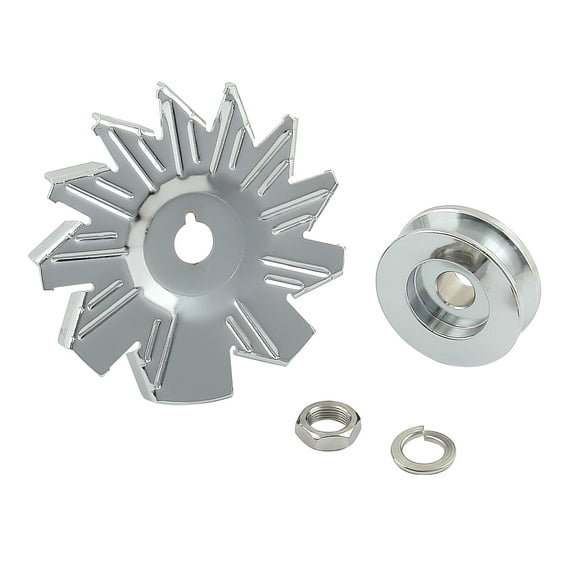 Mr. Gasket Co. 6808 MRG6808 CHROME ALT FAN AND PULLEY