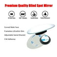 thumbnail image 5 of Ampper Oval Blind Spot Mirror, HD Glass Frameless Stick on Adjustabe Convex Wide Angle Rear View Mirror for Car Blind Spot, Pack of 2, 5 of 8