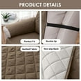 thumbnail image 5 of SHANNA Sofa Covers for 3 Cushion Couch, Water Repellent Reversible Quilted Sofa Slipcovers, Non Slip Sofa Covers 3 Seater, Furniture Protector with Elastic Strap for Pets Kids Dog Cat, Taupe,3-Seater, 5 of 9