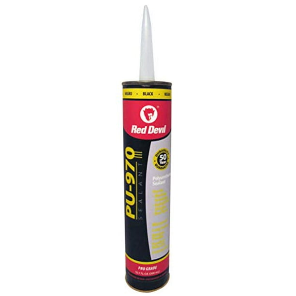 Red Devil 0971 Polyurethane Sealant, 10.1Ounce, Black