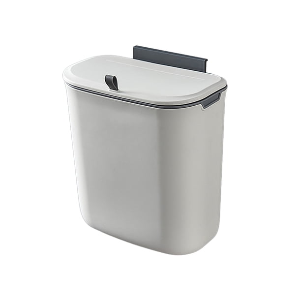 Ounissouiy ABS colgante - Cocina y con cubo de basura en la puerta Sin encimeras desordenadas - Organizado con armario colgante en la puerta Organizadores de utensilios de cocina 9L