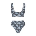 thumbnail image 6 of Rocae Turtle for Bikini Set for Women Two Piece Sexy High Swimsuits Split Crossover Bikini X-Large, 6 of 9