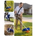 thumbnail image 2 of Weed Wacker – 52cc Gas 3-in-1 Tool Set – String Trimmer, Brush Cutter & Lawn Edger – Heavy Duty, 17" Cut – 2-Cycle, Anti-Vibration Handle & Shoulder Strap –  Blue, 52cc, 2 of 7