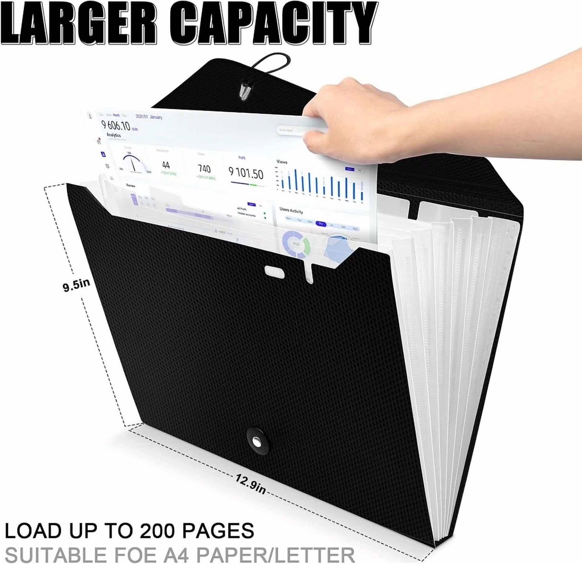 Nicecho Expanding File Folder, 7 Pockets Accordion File Organizer, A4 Letter ...