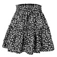 thumbnail image 1 of Paquete de gasa de moda para mujer Falda estampada de cintura alta a la cadera Falda acampanada floral pequeña Wmkox8yi FGJ2460, 1 of 6