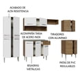 thumbnail image 4 of Cocina Integral 293cm Con Tarja Emilly Madesa 08 Marrón/Blanco, 4 of 10