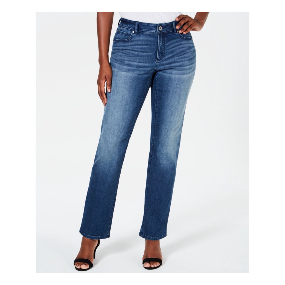 INC INC Womens Navy Straight leg Jeans Size 16