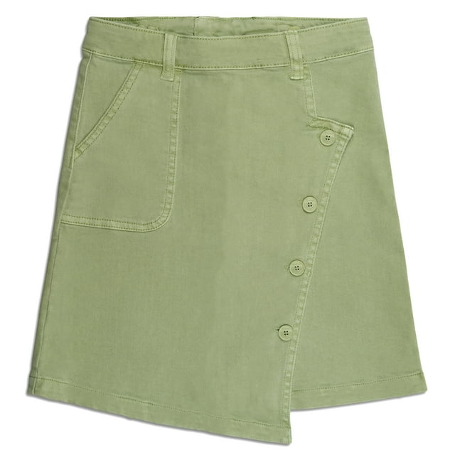 KIDSCOOL SPACE Jupe d'Été pour Filles, Bande Élastique à l'Intérieur Robe en Coton Denim Doux et Extensible Shorts
