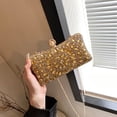 thumbnail image 4 of Bolso Bandolera Brillante Noche Con Joyas Fiesta Boda Diamantes Imitación para Mujer, 4 of 9