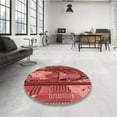 thumbnail image 4 of Ahgly Company Machine Washable Indoor Rectangle Transitional Red Area Rugs, 2' x 5', 4 of 7