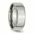 thumbnail image 4 of Stainless Steel Beveled Edge 8mm Polished Band Ring 10.5 Size, 4 of 6