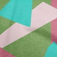 thumbnail image 1 of oneOone Cotton Poplin Twill Green Fabric Geometric Abstract Random Shapes Fabric For Sewing Printed Craft Fabric By The Yard 56 Inch Wide, 1 of 4