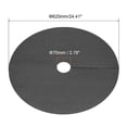 thumbnail image 2 of Uxcell Tree Mulch Ring Nonwoven Tree Protector Mat Plant Cover for Weed Control Round Weed Black 2 Pack 24.4", 2 of 6