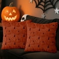 thumbnail image 4 of Sanmadrola Fall Pillow Covers Halloween Decoration Pumpkin Decorative Pillow Cases Couch Cushion Case for Chair Sofa Bedroom Living Room Home Decor 20''x 20'' 2 Pack Rust, 4 of 7