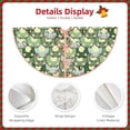 thumbnail image 3 of Sikiie Cute Frog Nativity Christmas Tree Skirt, Jesus Christian Winter Holiday Tree Mat Decoration(30-48IN)30", 3 of 6