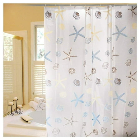 curtain shower peva liner mildew odorless chlorine toxic resistant pvc waterproof eco friendly smell chemical ocean hooks beach