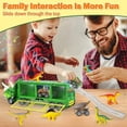 thumbnail image 5 of Camión de juguete de dinosaurio para niños de 3 a 7 años con luces intermitentes, música y sonido rugiente, juguetes de dinosaurio 10 en 1 para niños y niñas, 3 autos de dinosaurio, 5 of 5