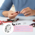 thumbnail image 4 of Paquete de 200 Cuentas Espaciadoras Rondelle, 0.4 Pulgadas/10mm Cuentas Sueltas de Cristal Checo Rhinestone [Tono Plateado], 4 of 6