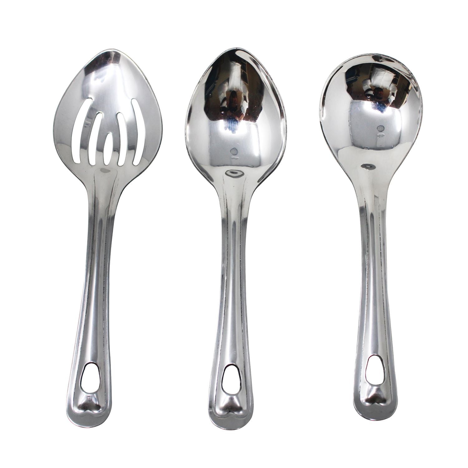 Mainstays, Stainless Steel 3-Piece Serving Spoon Set
