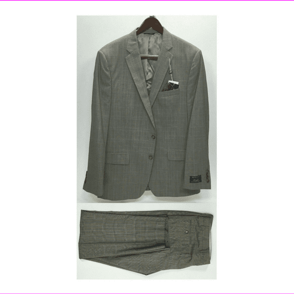 Ralph Lauren Men's NOTT21ZD998 Wool Stretch Suit Taupe 54Long 50W