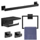 thumbnail image 1 of Set de accesorios de baño Tupello Matte Black 5 piezas, 1 of 6