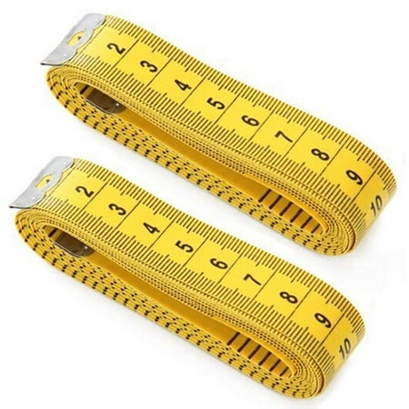 Magik 60''~120''/1.5~3M Double-scale Tailor Seamstress Cloth Body Ruler Tape Measure Sewing Heavy Duty Tape (Pack of 2, 120''/300cm,