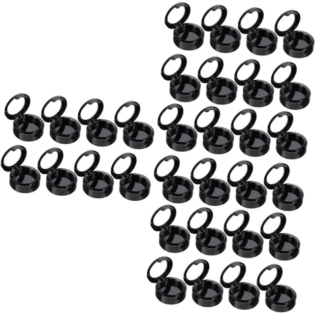 HUGFEGWE 32 Pcs Empty Eye Shadow Box Make up Container Makeup Container Empty Eyeshadow Organizer Makeup Empty Plate Eyeshadow Holder Eyeshadow Compact Case Makeup Tool Eyeshadow Container
