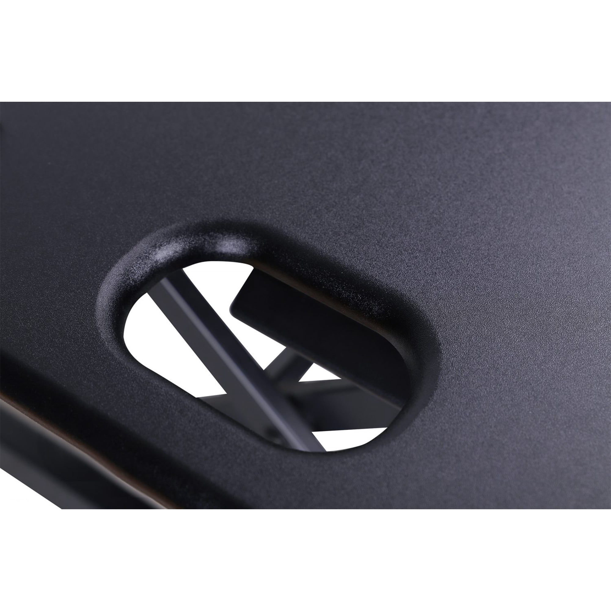 Rocelco 46" Adjustable Standing Desk Converter/Desktop AC USB Charger - Black