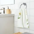 thumbnail image 6 of 2 Pcs Hand Towel Set Cute Daisies and Leaves Cotton Absorbent Soft Face Towels Bath Towels for Bathroom Kitchen Shower Hotel Decor 16"x28", 6 of 8