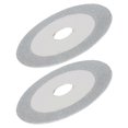thumbnail image 3 of 2Pcs 100mm Cut Off Wheel Cutting Glass Plate Jade Cutter Grinding Plate for Glass Home (Grey), 3 of 3