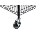 thumbnail image 2 of TRINITY Basics 5-Tier Wire Shelving Rack | 36 x 18 x 76 | Includes Wheels | NSF | Black, 2 of 5