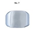 thumbnail image 4 of Anillo ancho de acero inoxidable para hombre, tienda de trabajo de cumpleaños, fecha escolar, viaje, joyería personalizada Simple pulida para Ropa, zapatos y accesorios Miscelánea Tamaño 7 Jumpingount AP014431-03, 4 of 6