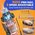 thumbnail image 6 of Dog Nail Grinder Powerful for Thick Nail-5 Speed with 2 LED Lights  Quiet BNISE Dog Nail Trimmer Pet Painless Paws Grooming for Small Medium Large Dogs & Cats, 6 of 7