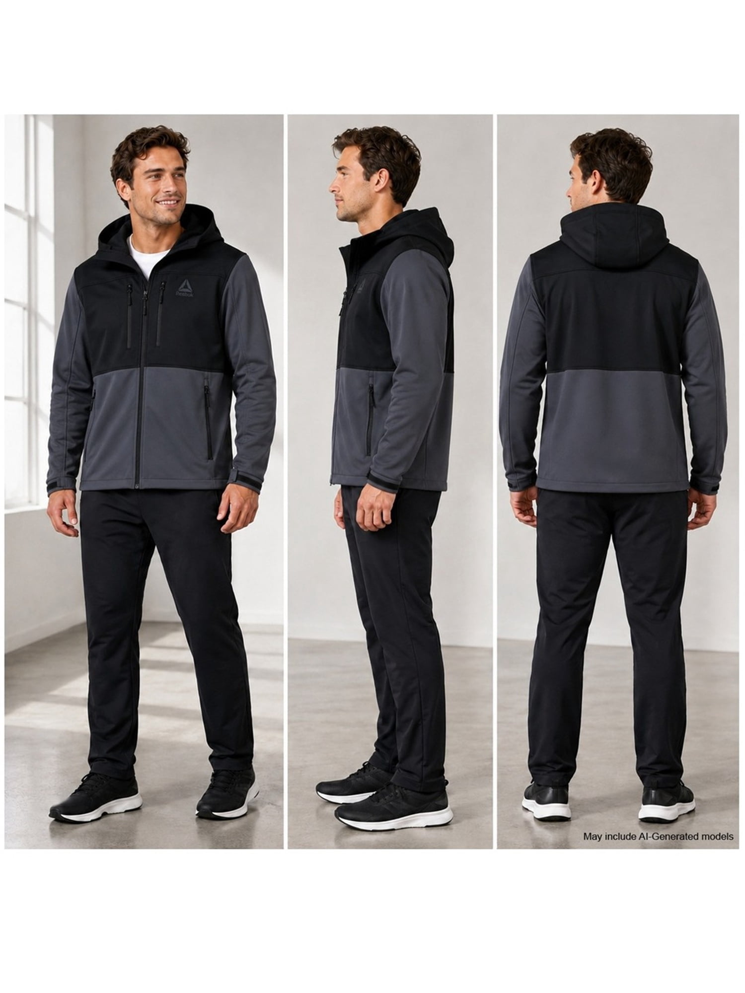 Reebook Men's and Big Men's Softshell Coat, Sizes S-3XL