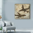 thumbnail image 3 of Trademark Fine Art 'Travel Silhouette II' Canvas Art by Megan Meagher, 3 of 4